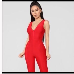 Hot red Jumpsuit  